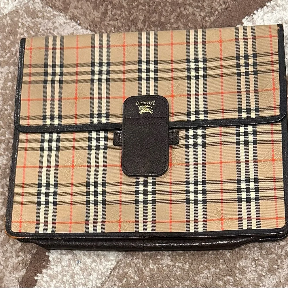 Burberry Tan and Black Bag Nova Bag